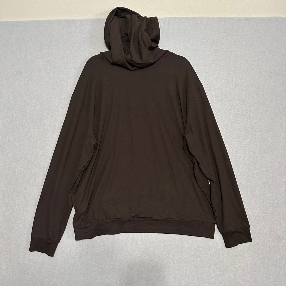 Comfrt Brown Oversized Lightweight Hoodie Sweatshirt XL Mens Womens - Picture 4 of 6